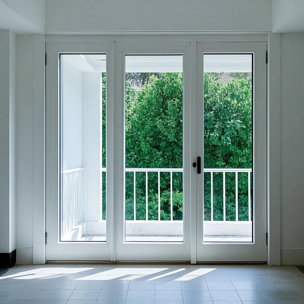 Panorama Aluminium Pintu geser, Pintu pemisah kantor sempit tipis 0