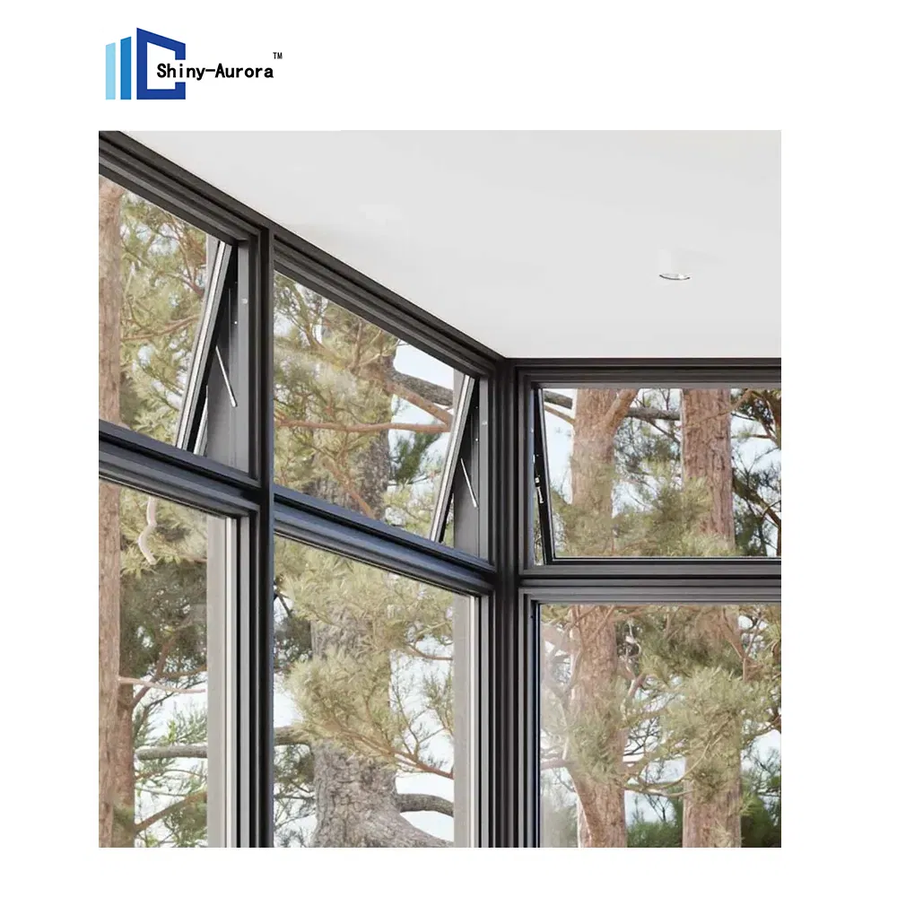 Jendela Aluminium Modern Rumah Hunian Jendela Waterproof 0