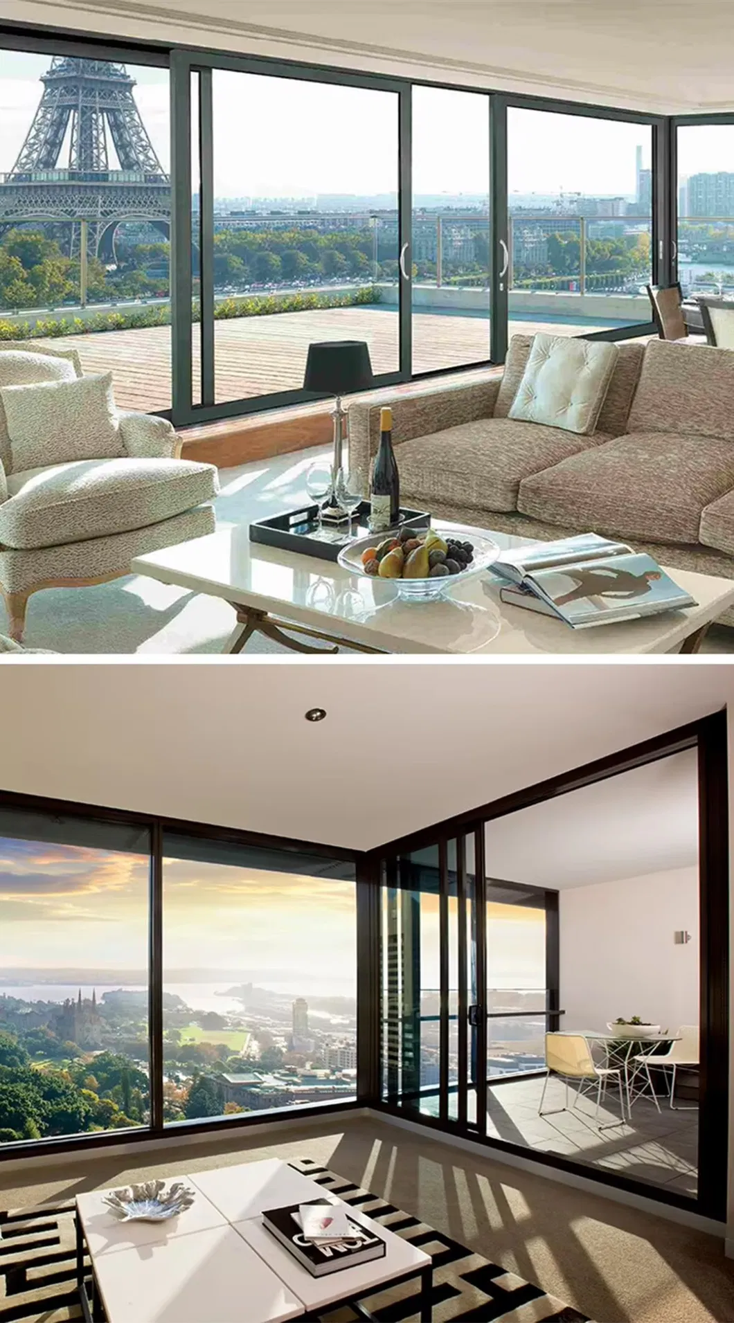 Pintu Luncur Aluminium Berkualitas Tinggi Waterproof dengan Hardware High End 2