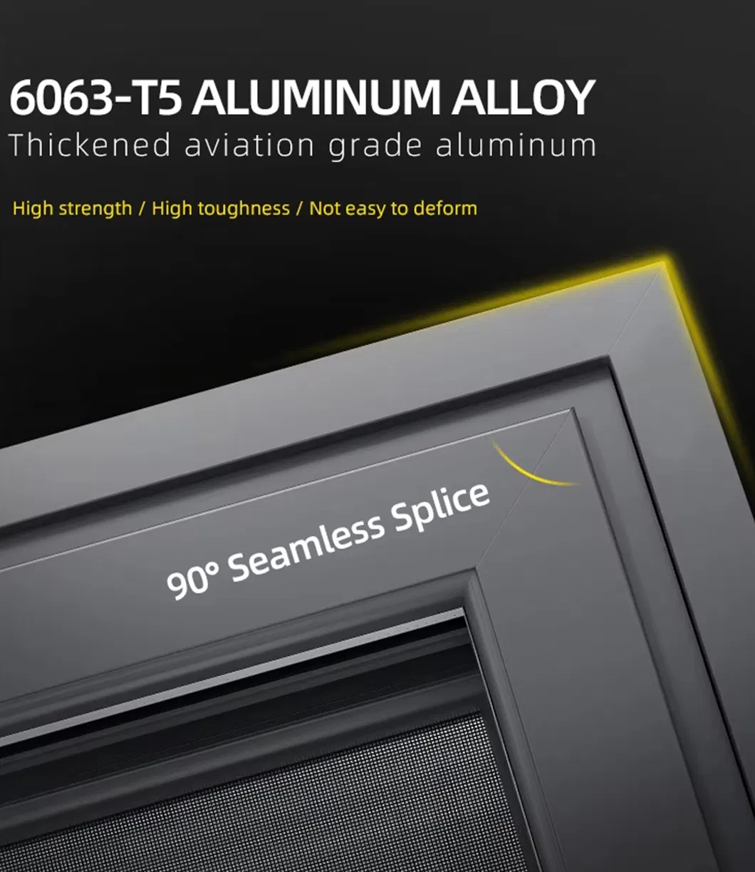 Pintu Luncur Aluminium Berkualitas Tinggi Waterproof dengan Hardware High End 4