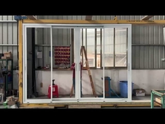 Pintu Lipat Kaca Aluminium Kekat Suara Pintu Lipat Ruangan Aluminium Pintu Luncur