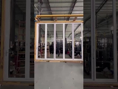Aluminium Bi Lipat Pintu Geser Custom Interior Lipat Pintu Kaca