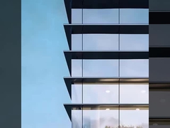 Hotel Kaca bening dinding tirai Bahan bangunan 6mm-19mm Ketebalan