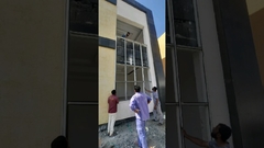 Pemasangan dinding tirai aluminium, kaca kaca ganda dengan kemampuan terbuka