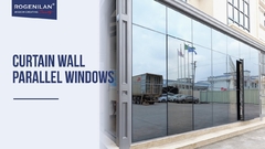 Aluminium Tempered Glass Curtain Wall Parallel Window Listrik Manual Windows Sliding#curtainwall