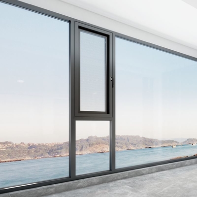 High End Bottom Hang Window Panas Isolasi Anti Pencurian Ke dalam Jendela Terbuka