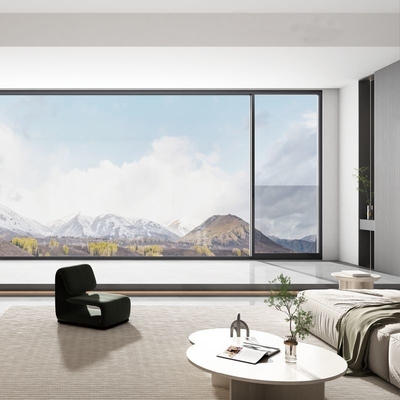 Insect Proof Aluminium Alloy Lifting Window Anti Pencurian Dengan Seal yang Baik