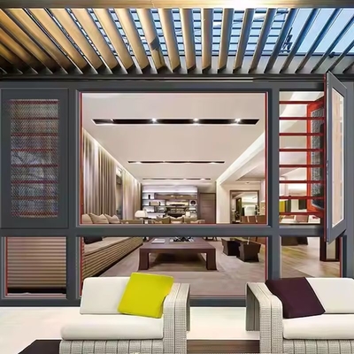 Double glazed Aluminium Awning Windows Soundproof Aluminium Kaca jendela