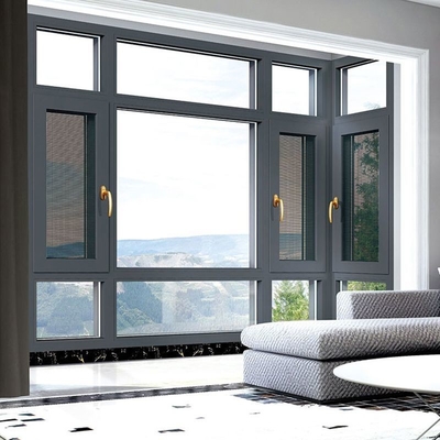 Custom Awning Windows, Modern Awning Aluminium Lantai Jendela Selesai