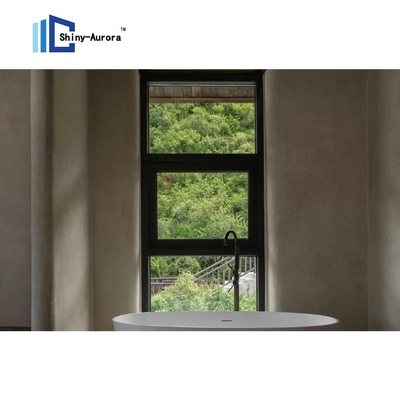 Aluminium Alloy Top Hang Window, Push Out Awning Windows Untuk Balkon