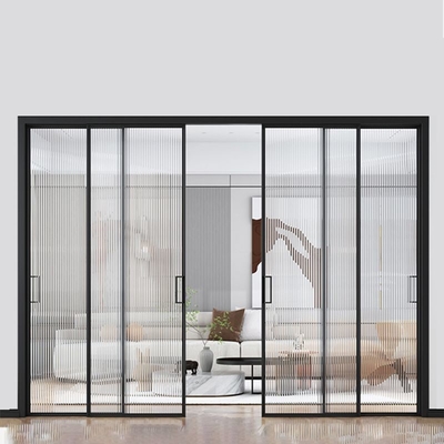 Rumah / Kantor Aluminium Bifold Pintu Geser Waterproof Aluminium Pintu Kaca Lipat