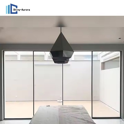 Kamar Aluminium Pintu Geser Soundproof Waterproof Bifold Pintu Geser Kaca