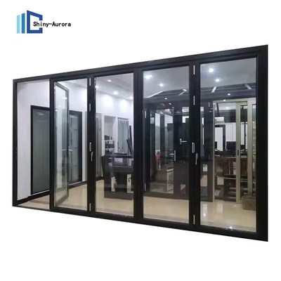 Balkon Partisi Tempered Glass Pintu Geser Dengan Frame Aluminium