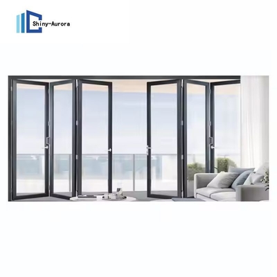 Aluminium Bi Lipat Pintu Geser Custom Interior Lipat Pintu Kaca