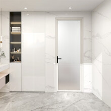 Modern Aluminium Glass Swing Door Waterproof Dengan Seal yang Baik