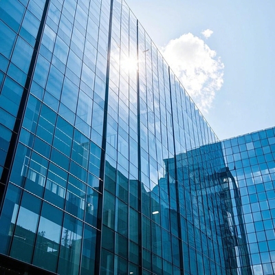 Kantor / Perumahan Kaca Tirai Tembok Soundproof Custom Clear Glass Facade