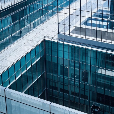 Elegant Finish Custom Tempered Glass Curtain Wall Untuk Rumah Kantor Komersial