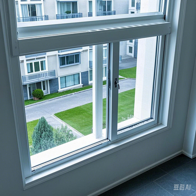 Aluminium yang ekonomis Sliding Sash Window Soundproof Aluminium Kaca Sliding Windows
