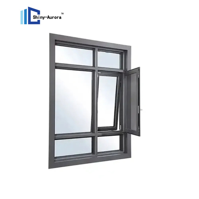 Aluminium Alloy Inward Opening Window, Thermal Break Aluminium Windows Disesuaikan