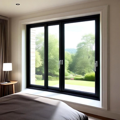 Isolasi Termal Aluminium Hinged Window Soundproof Modern Casement Window
