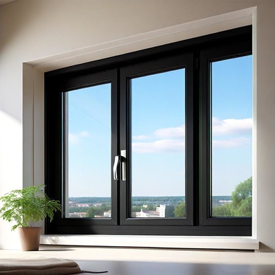 Open Style Aluminium Frame Windows Sliding, Modern Aluminium Windows Residential