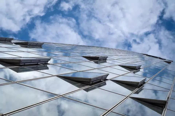 Aluminium Frame Curtain Wall 6mm-12mm Clear Glass Curtain Wall