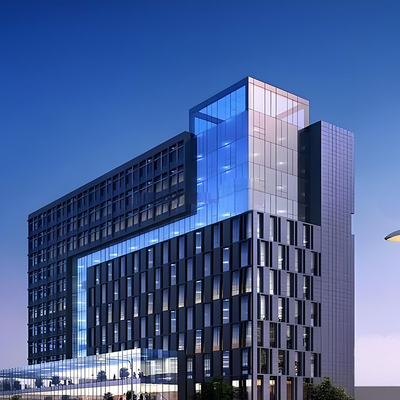 6mm Glass Unitised Curtain Wall Sound Insulation tahan korosi