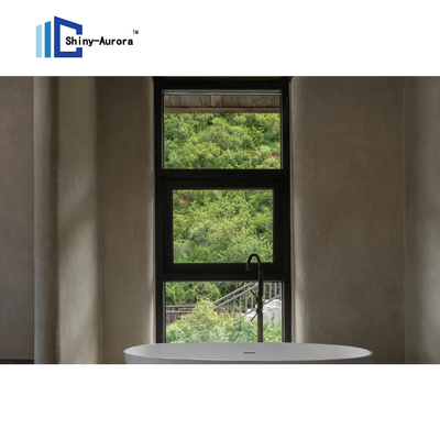 Modern Airproof Bottom Awning Jendela Insulasi Panas Rumah Aluminium Jendela Untuk Balkon